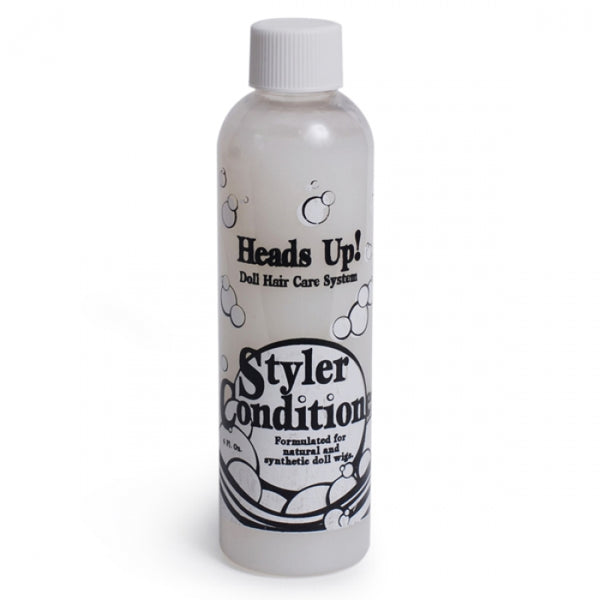 Heads Up! Conditioner bottle for softening and styling doll wig hair