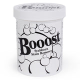 Booost non-bleach stain booster jar, used with Perk on delicate fabric