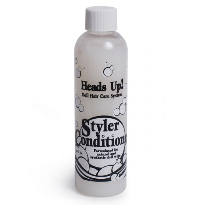 Heads Up! Conditioner bottle for softening and styling doll wig hair